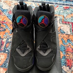 Jordan Air 8 Retro - Black, Gray, and Blue